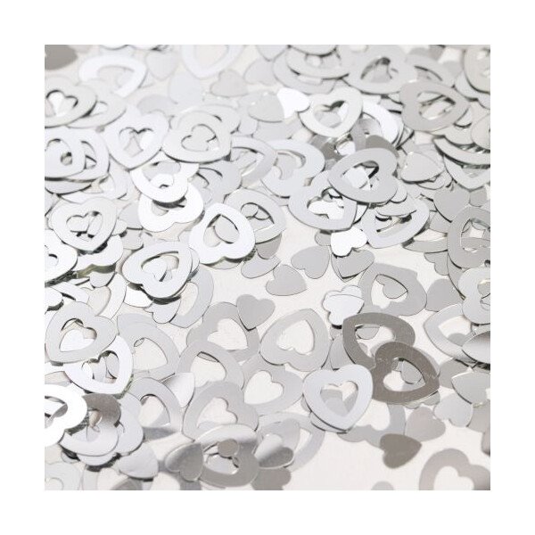 Konfetti Herzen Offen - Silber - 14 Gr.