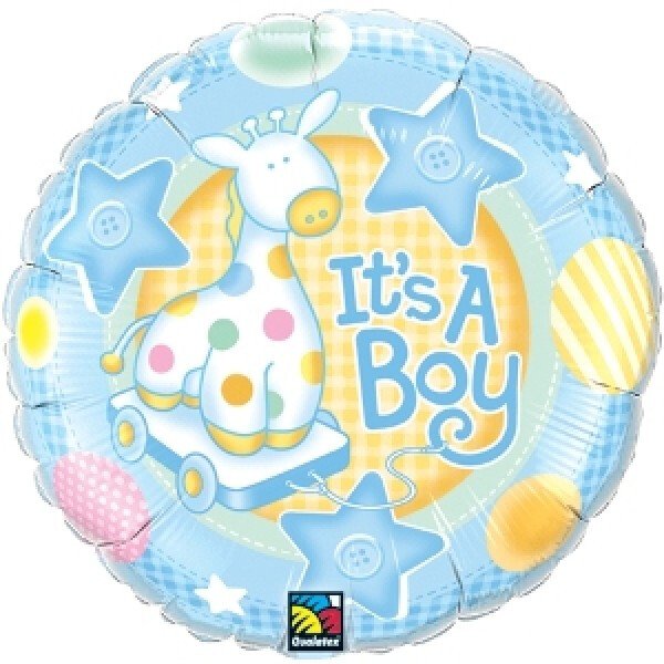 Folienballon It`s a boy - Giraffe - 45 cm