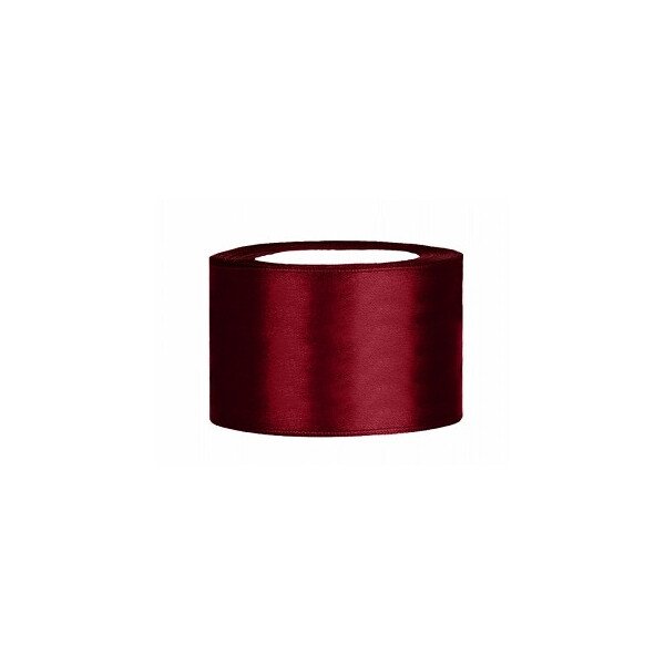 Satinband Weinrot - 3,8 cm x 25 Meter