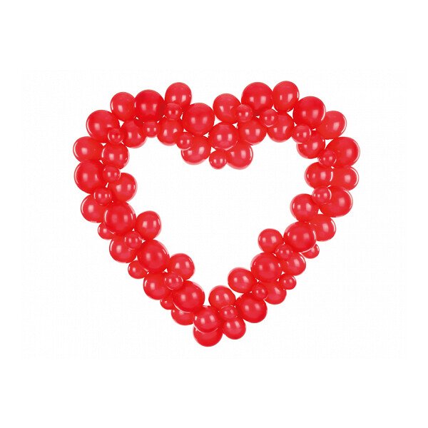 DIY Ballonherz rot - 160 cm