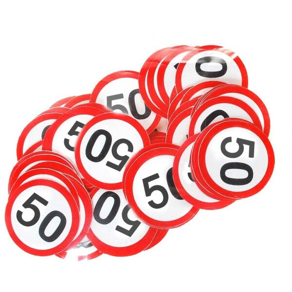 Konfetti 50 - Verkehrsschilder - 14 Gr.
