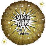 Ballongruß: Super ABI! Tolle Leistung - 35 cm