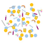 Konfetti Schulanfang ABC - Weiß Bunt - 14 Gr.