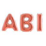 Folienballons Buchstaben ABI - Rosegold - 100 cm
