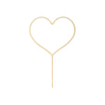 Cake Topper Tortendeko Herz - Holz - 23 cm