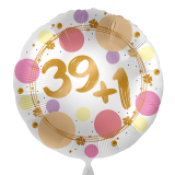 Folienballon 39+1 - Pastell Dots - 45 cm