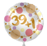 Folienballon 39+1 - Pastell Dots - 45 cm