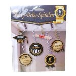 Deko-Spiralen Prüfung bestanden -  6 St.