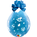 Zur Geburt Verpackungsballon -  transparent - Qualatex - 45 cm