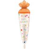 Folienballon Schultüte - Hurra Schulkind - 89 cm