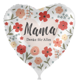 Folienherz Mama, Danke für Alles - 45 cm