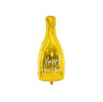 Folienballon Sektflasche Happy New Year - Gold - 82 cm