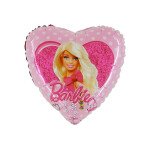 Ballongruß: Barbie Herz - 35 cm