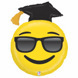 Folienballon Graduation Happy Face -  94 cm