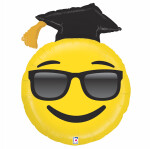 Folienballon Graduation Happy Face -  94 cm