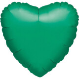 Folienballon Herzballon Grün - 45 cm
