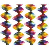 Hängedeko Rotorspiralen - Bunt - 60 cm -  4 St.