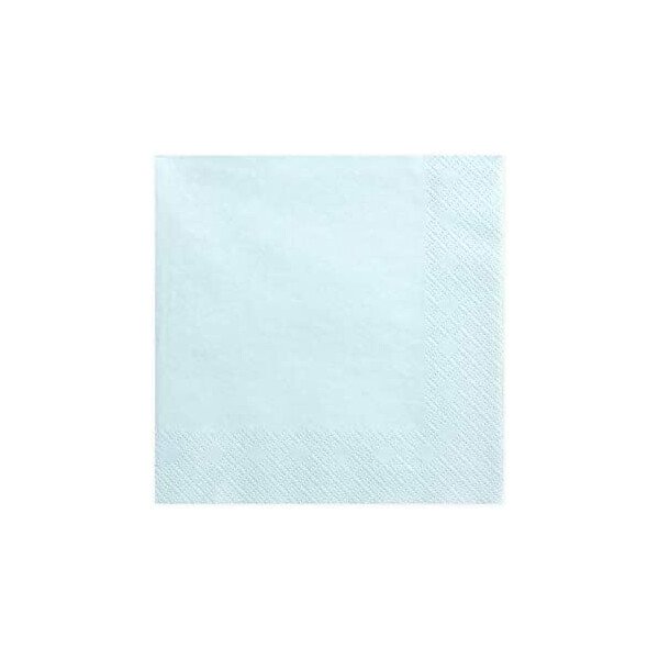 Servietten Hellblau - 33 x 33 cm - 20 St.