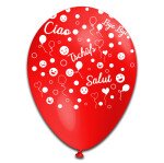 10 Ballons Tschüß Ciao Salut Bye Bye - Bunt - 30 cm