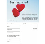 50 Ballonflugkarten - Just married