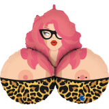 Ballongruß XL: Mrs B. Busen - 80 cm
