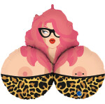 Ballongruß: Mrs B. Busen - 80 cm