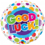 Ballongruß: Good Luck! Polka Dots - 35 cm