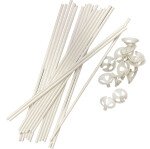 Ballonstab Pappe mit Cup - Vollpape - 30 cm - Ballonstäbe