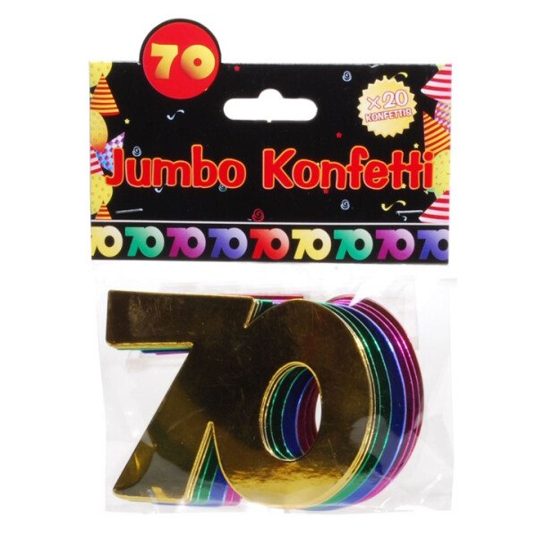 XL Konfetti 70 - Bunt - 7,5 x 10 cm - 20 St.