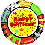 Ballongruß: Happy Birthday -  Animaloons - 40 cm
