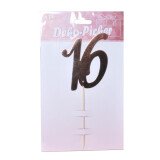 Cake Topper Tortendeko 16 - Rosegold - 17,5 cm