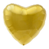 Folienballon Herzballon Gold - 45 cm