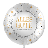 Folienballon Alles Gute zu Deiner Konfirmation - Sterne -...