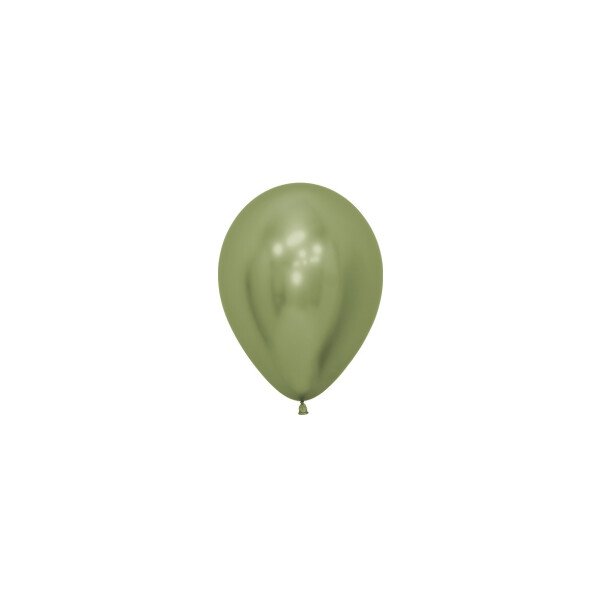 Mini Chrome Ballons Grün - 13 cm - 50 St.