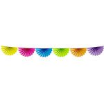 Fächer Girlande - Bunt Papier - 4 Meter