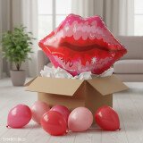 Ballongruß: Kußmund - 50 cm