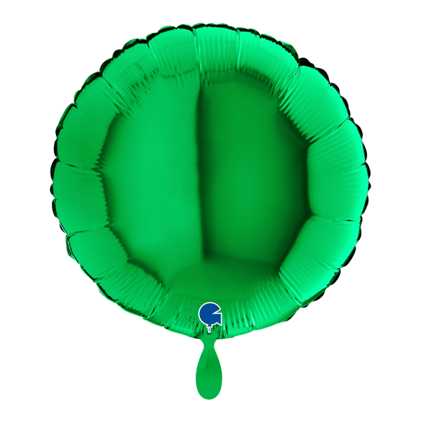 Ballongruß Zusatzballon Rund Grün - 35 cm