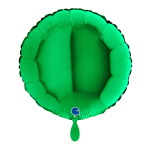 Ballongruß Zusatzballon Rund Grün - 35 cm