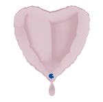Ballongruß Zusatzballon Herz Rosa - 35 cm