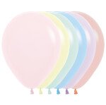 Ballons Bunte Pastell Mischung - 30 cm - 50 St.