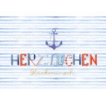 Klappkarte Herzlichen Glückwunsch - Anker