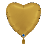 Folienballon Herzballon Gold - Satin - 45 cm