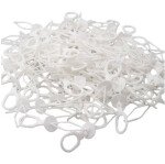 Schnellverschlüße für Latexballons - Weiß - 100 St.