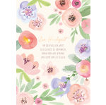 Klappkarte Zur Hochzeit - bunte Blumen