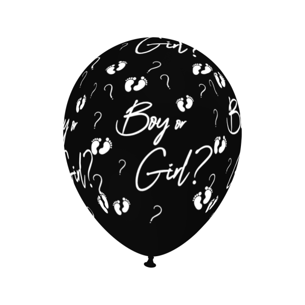 5 Ballons Boy or Girl - 40 cm