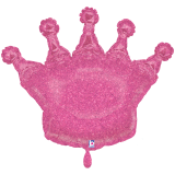 Ballongruß XL: Krone Pink -  70 cm