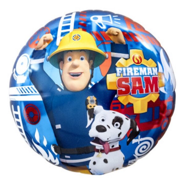 Folienballon Feuerwehrmann Sam - mit Hund  -  45 cm