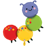 Ballongruß XL: Raupe - 85 cm