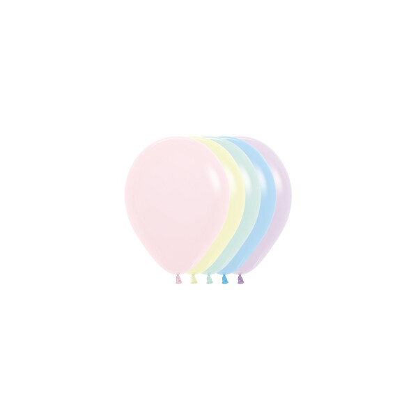 Mini Ballons Bunt Pastell - 13 cm - 50 St.