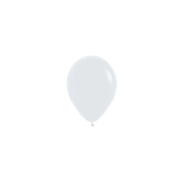 Mini Ballons Weiß - 13 cm - 50 St.